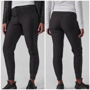 ATHLETA Headlands Hybrid Trek Black Mid Rise Jogger Size 16